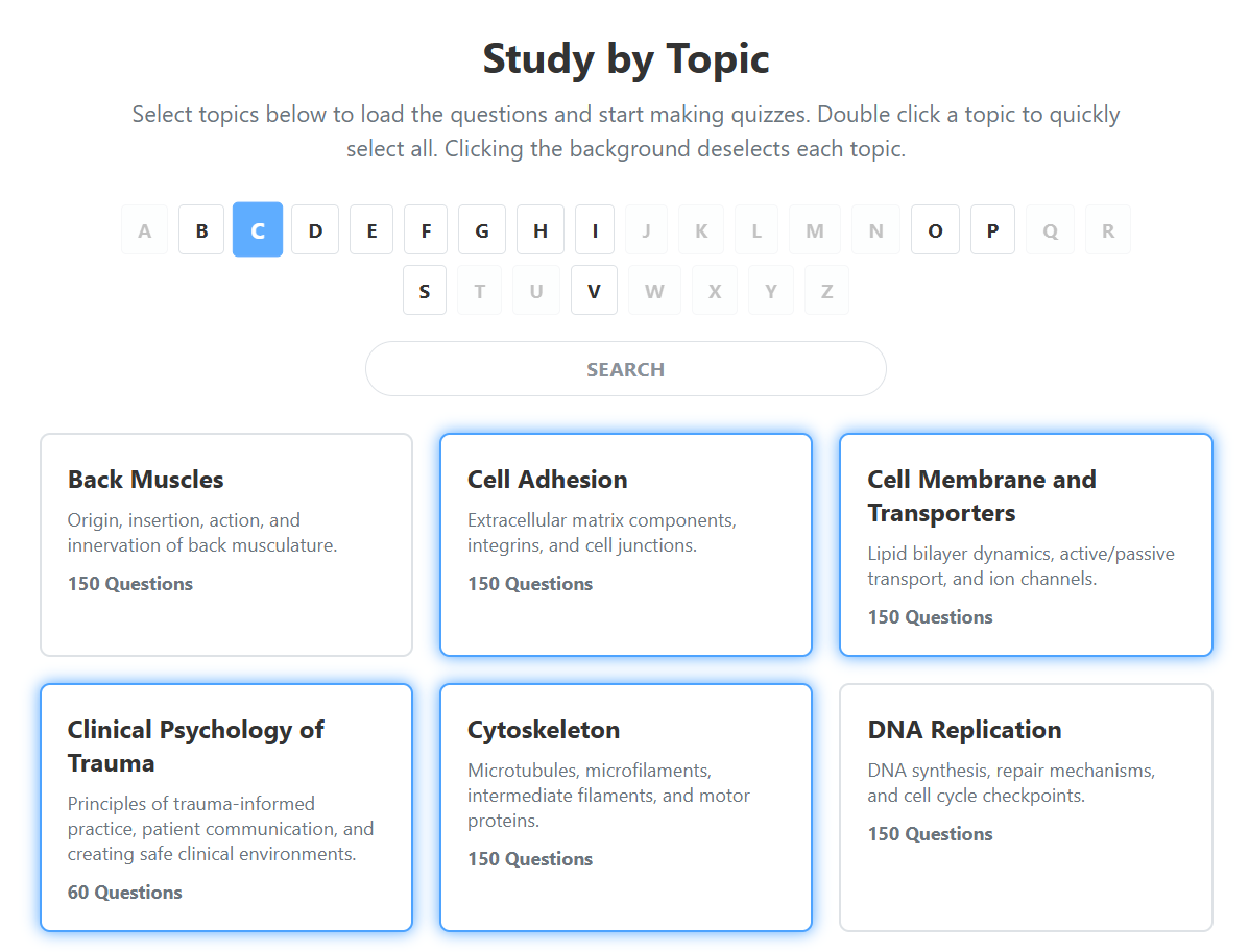 Customize your study