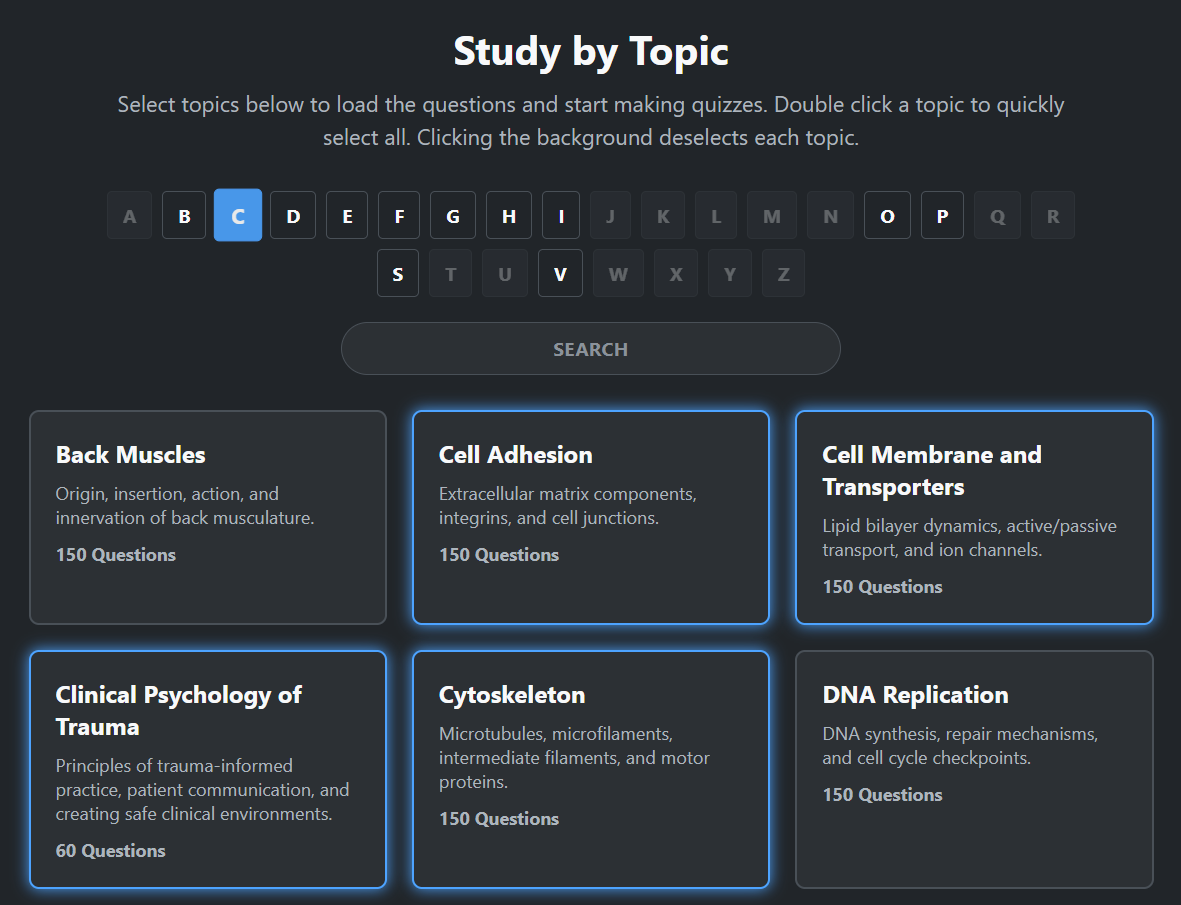Customize your study